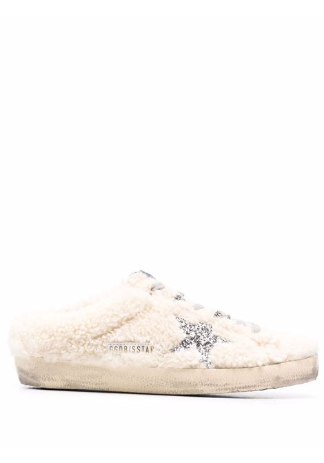 Mules superstar con effetto vissuto in bianco - GOLDEN GOOSE donna GOLDEN GOOSE | GWF00110F00198710757